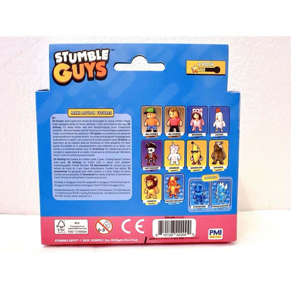 Stumble Guys Mini Action Figures 2 Pack Sprinkles And Ms. Stumble New In Box! - Picture 3 of 6